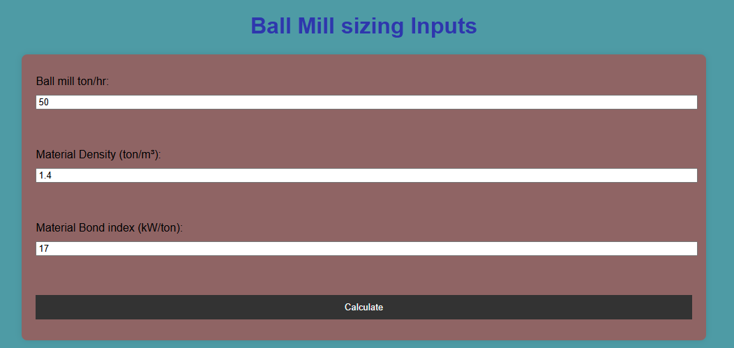 Ball mill girth gear calculatorr